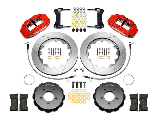 Front Big Brake Kit Superlite 6R 14.00" Red Slotted Rotor for NC Mazda MX5 Miata by Wilwood | 140-12911-R