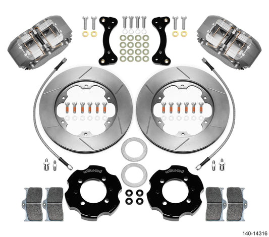Front Big Brake Kit Dynapro 4 11.00" Anodized Slotted Rotor for NA/NB Mazda MX5 Miata by Wilwood | 140-14316