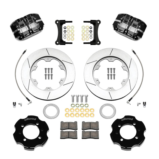 Front Big Brake Kit Narrow Dynapro 11" Black Slotted Rotor for ND Mazda MX5 Miata by Wilwood | 140-17363
