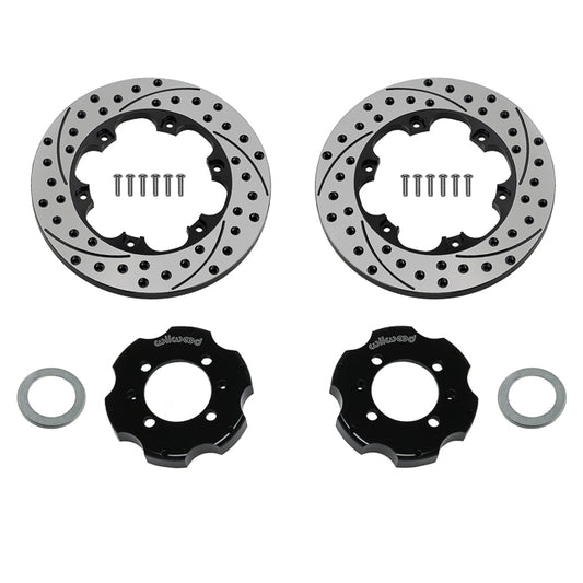 Rear Brake Kit Promatrix 10.85" Drilled & Slotted Rotor for NB2 Mazda MX5 Miata by Wilwood | 140-17644-D