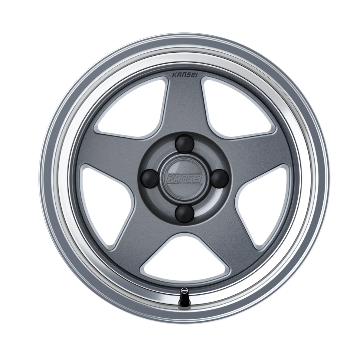KNP 15" - Gloss Gunmetal Machined Lip 4x100 by Kansei