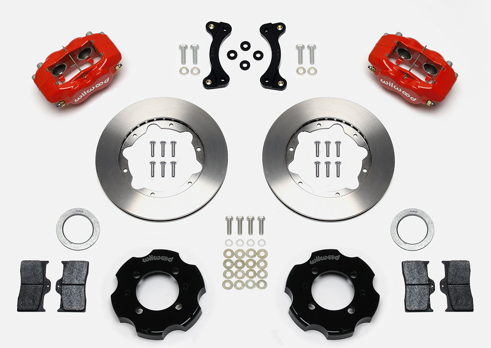 Front Big Brake Kit Dynalite 4 11.00" Red Rotor for NA/NB Mazda MX5 Miata by Wilwood | 140-11704-R