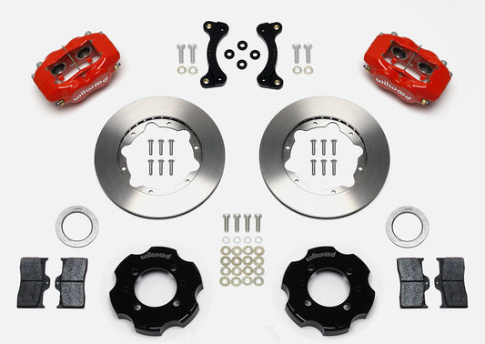 Front Big Brake Kit Dynalite 4 11.00" Red Rotor for NA/NB Mazda MX5 Miata by Wilwood | 140-11704-R