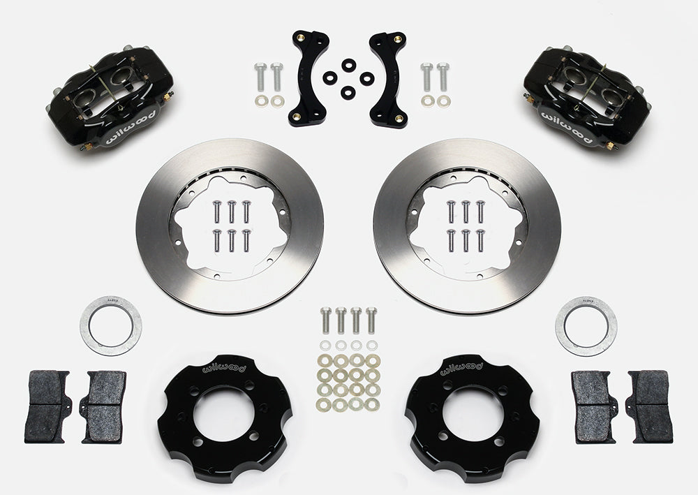 Front Big Brake Kit Dynalite 4 11.00" Black Rotor for NA/NB Mazda MX5 Miata by Wilwood | 140-11704