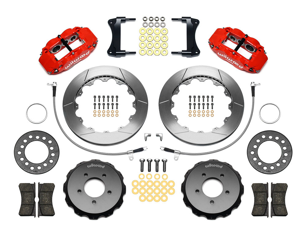 Front Big Brake Kit Superlite 6R 12.88" Red Slotted Rotor for NC Mazda MX5 Miata by Wilwood | 140-12907-R