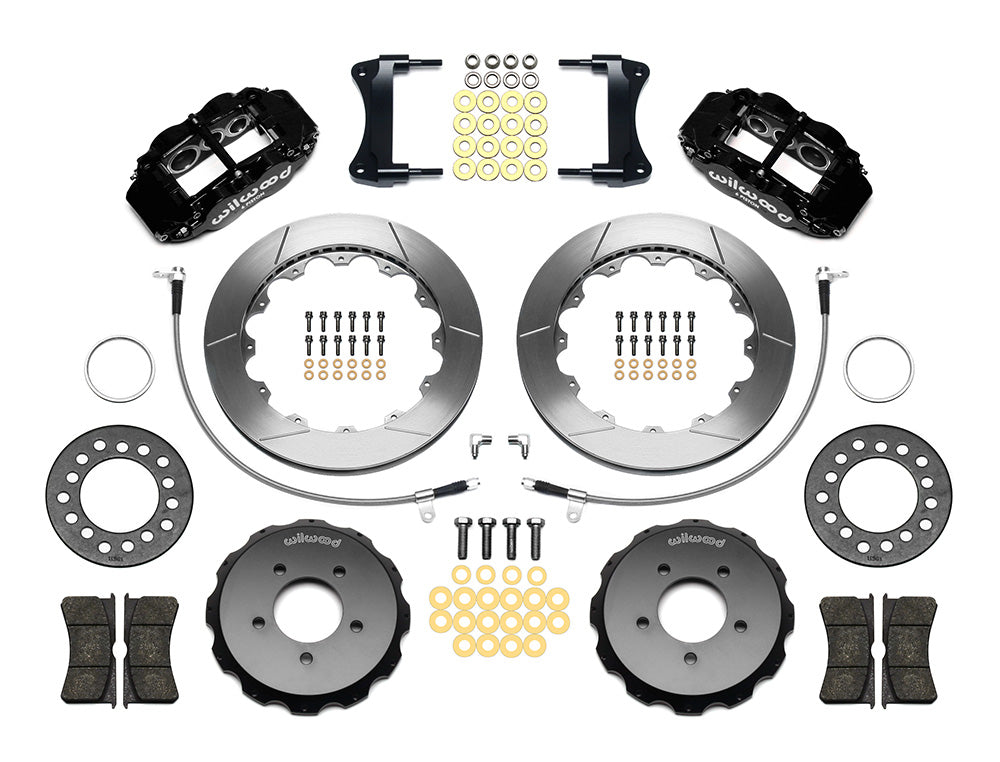 Front Big Brake Kit Superlite 6R 12.88" Black Slotted Rotor for NC Mazda MX5 Miata by Wilwood | 140-12907