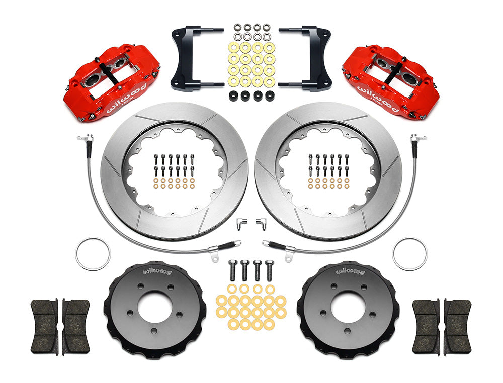 Front Big Brake Kit Superlite 6R 14.00" Red Slotted Rotor for NC Mazda MX5 Miata by Wilwood | 140-12911-R