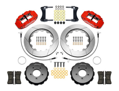 Front Big Brake Kit Superlite 6R 14.00" Red Slotted Rotor for NC Mazda MX5 Miata by Wilwood | 140-12911-R