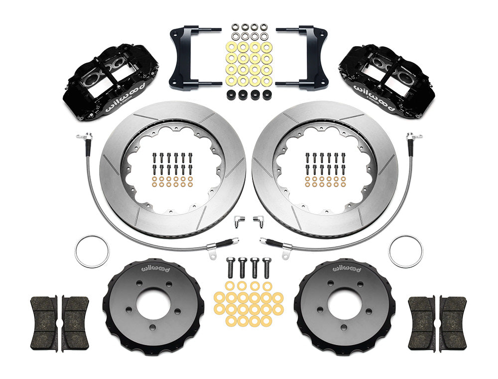 Front Big Brake Kit Superlite 6R 14.00" Black Slotted Rotor for NC Mazda MX5 Miata by Wilwood | 140-12911