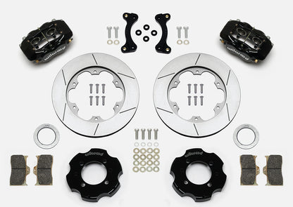 Front Big Brake Kit Dynalite 4 11.00" Black Slotted Rotor for NA/NB Mazda MX5 Miata by Wilwood | 140-13379