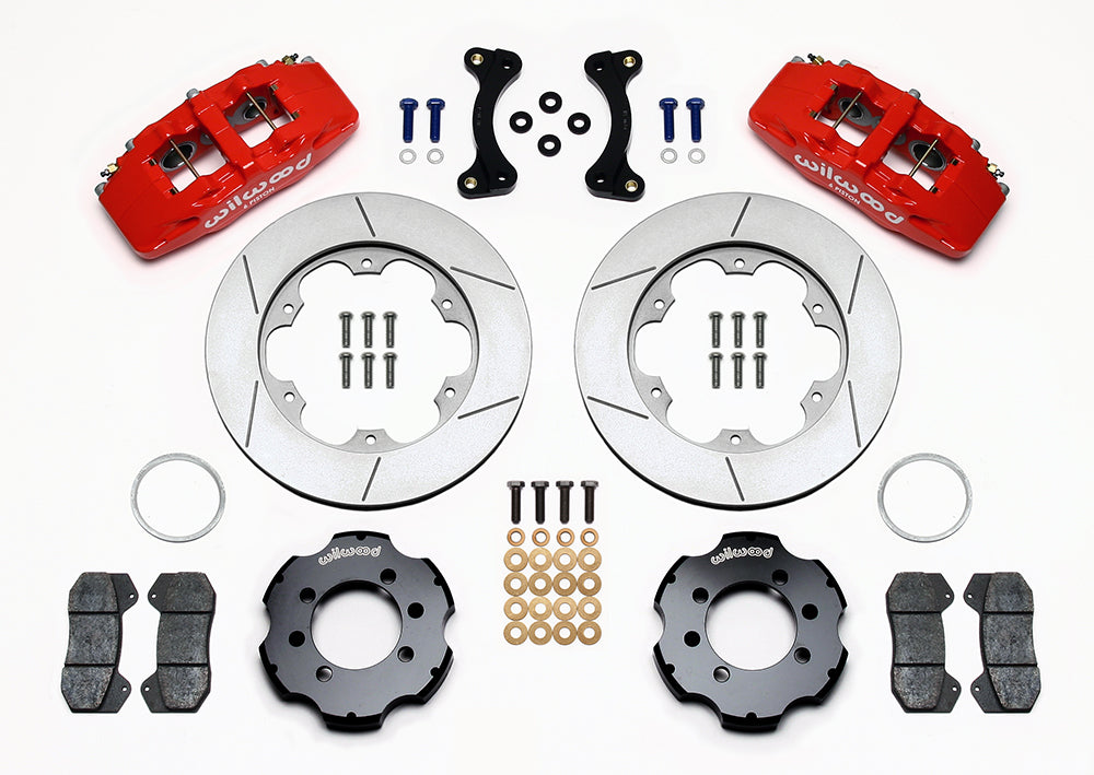 Front Big Brake Kit Dynapro 6 11.00" Red Slotted Rotor for NA/NB Mazda MX5 Miata by Wilwood | 140-13380-R