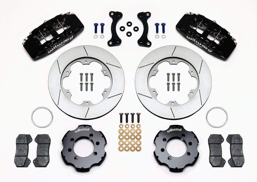 Front Big Brake Kit Dynapro 6 11.00" Black Slotted Rotor for NA/NB Mazda MX5 Miata by Wilwood | 140-13380
