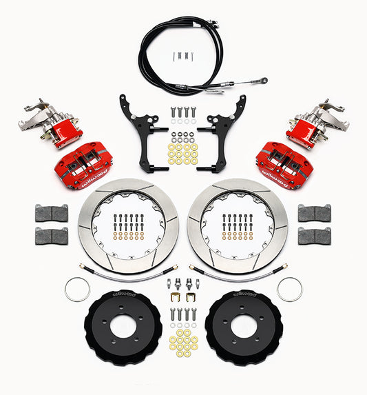 Rear Big Brake Kit Dynapro 4 12.88" Red Rotor for NC Mazda MX5 Miata by Wilwood | 140-15034-R