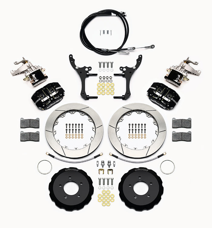 Rear Big Brake Kit Dynapro 4 12.88" Black Rotor for NC Mazda MX5 Miata by Wilwood | 140-15034
