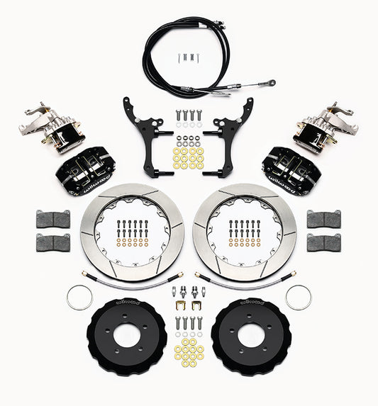 Rear Big Brake Kit Dynapro 4 12.88" Black Rotor for NC Mazda MX5 Miata by Wilwood | 140-15034