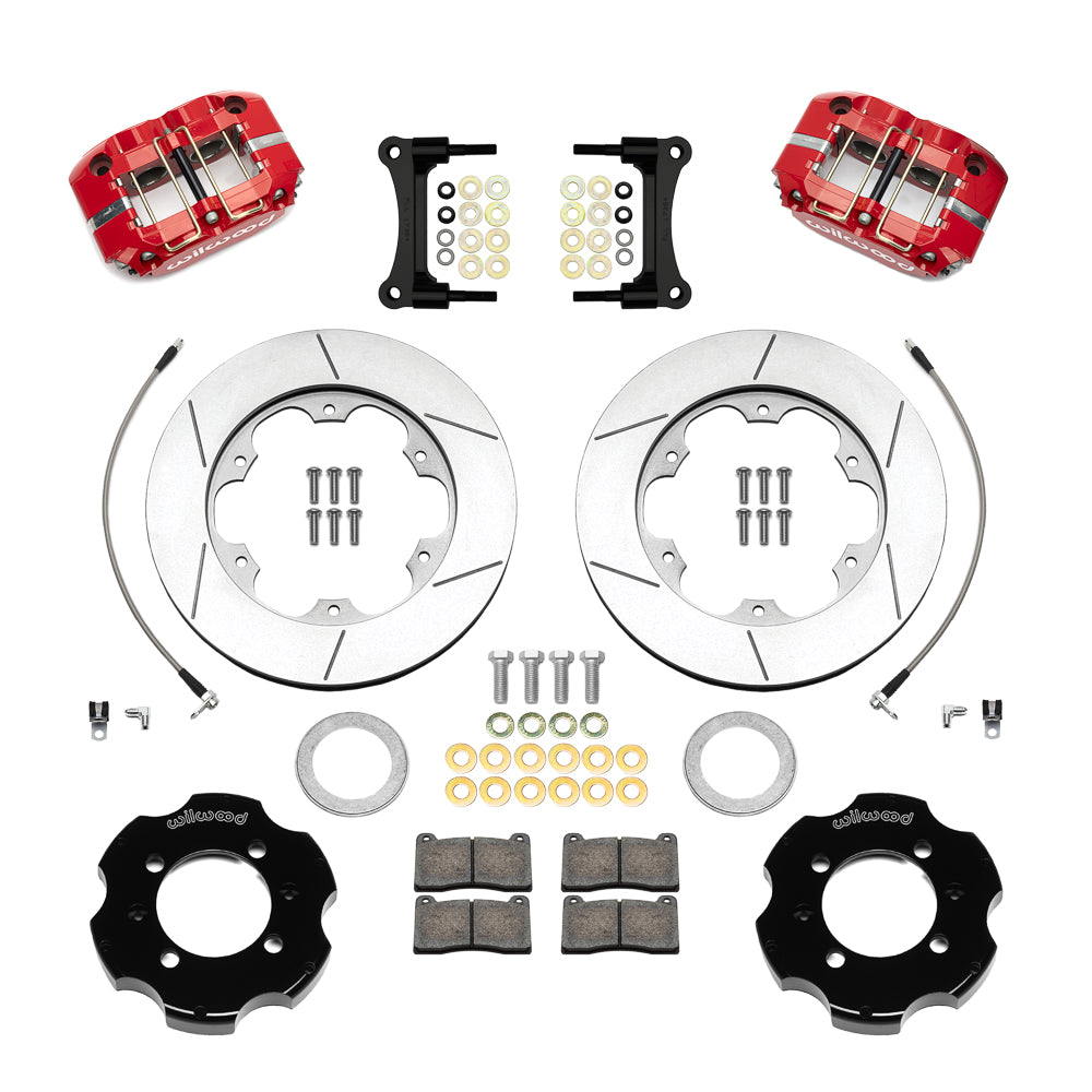 Front Big Brake Kit Narrow Dynapro 11" Red Slotted Rotor for ND Mazda MX5 Miata by Wilwood | 140-17363-R