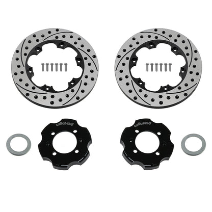 Rear Brake Kit Promatrix 10.85" Drilled & Slotted Rotor for NB2 Mazda MX5 Miata by Wilwood | 140-17644-D