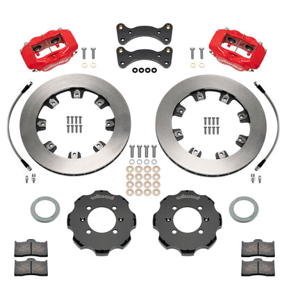 Front Big Brake Kit Dynalite 4 11.75" Red Rotor for NA/NB Mazda MX5 Miata by Wilwood | 140-17935-R