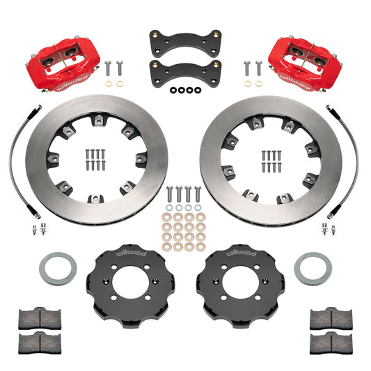 Front Big Brake Kit Dynalite 4 11.75" Red Rotor for NA/NB Mazda MX5 Miata by Wilwood | 140-17935-R