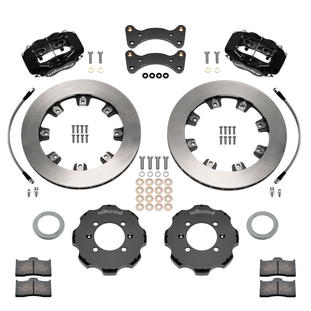 Front Big Brake Kit Dynalite 4 11.75" Black Rotor for NA/NB Mazda MX5 Miata by Wilwood | 140-17935