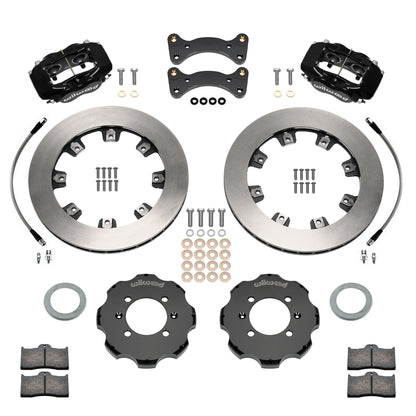 Front Big Brake Kit Dynalite 4 11.75" Black Rotor for NA/NB Mazda MX5 Miata by Wilwood | 140-17935