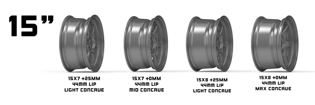 Tandem 15" - Satin Black 4x100 by Kansei