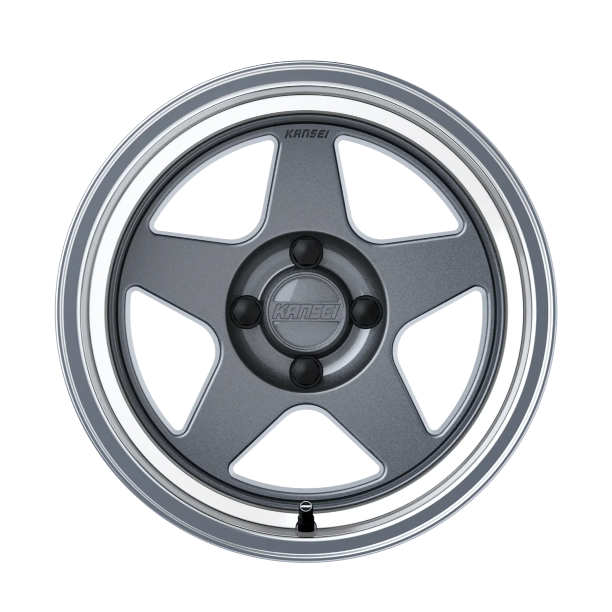 KNP 15" - Gloss Gunmetal Machined Lip 4x100 by Kansei