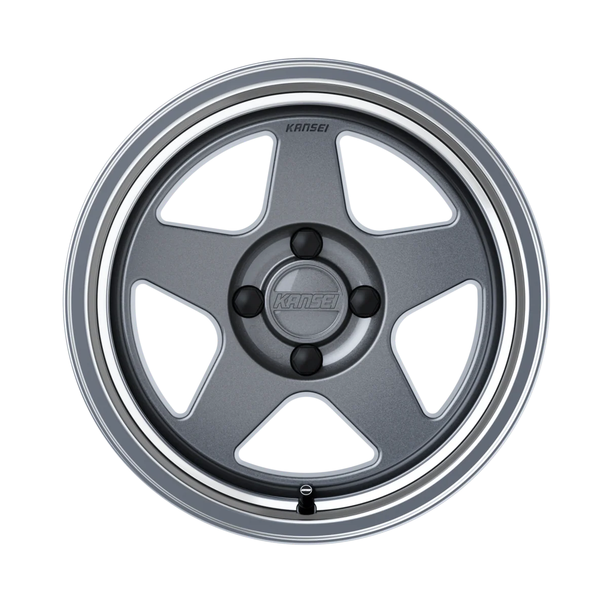 KNP 15" - Gloss Gunmetal Machined Lip 4x100 by Kansei