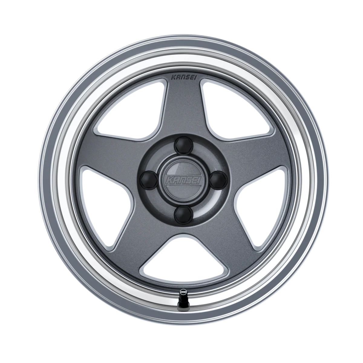 KNP 15" - Gloss Gunmetal Machined Lip 4x100 by Kansei