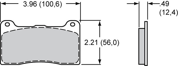 Dynalite BP-28 Brake Pad Set by Wilwood | 150-28-7812K