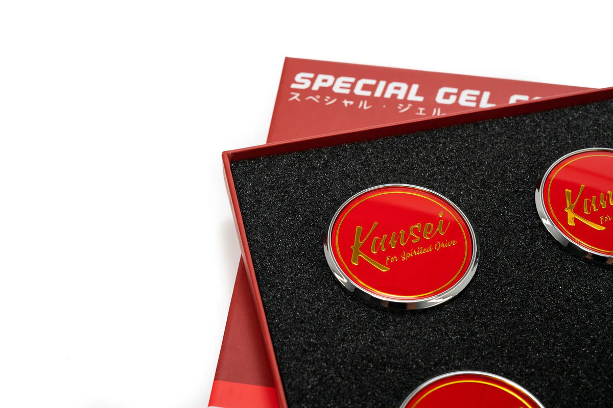 Special Edition Gold Gel Center Cap Set by Kansei [4 PC]