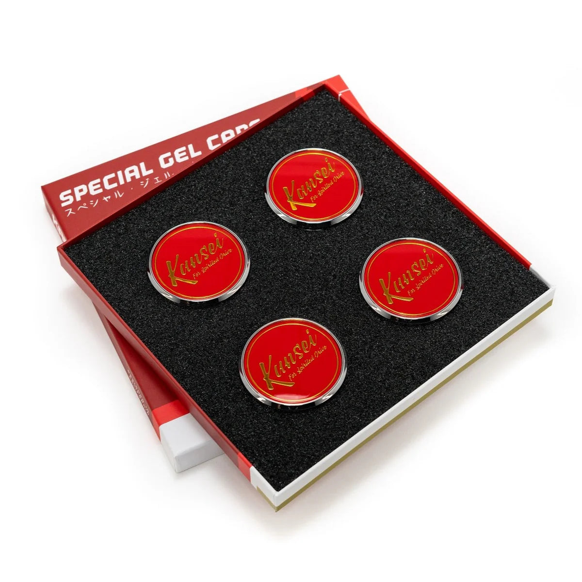 Special Edition Gold Gel Center Cap Set by Kansei [4 PC]