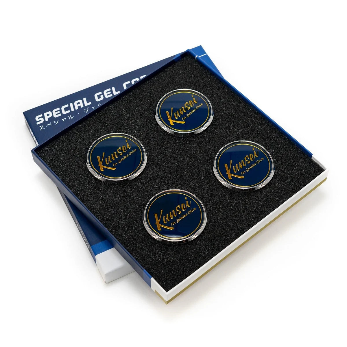 Special Edition Gold Gel Center Cap Set by Kansei [4 PC]