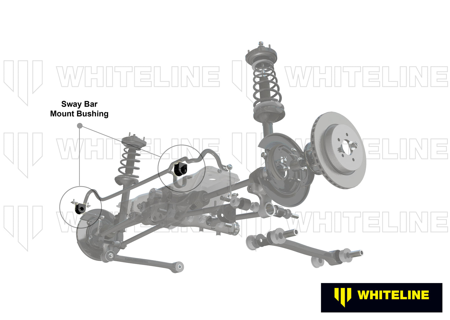 16mm Rear Sway Bar Mount Polyurethane Bushing Repair Kit for NA/NB Mazda MX5 Miata by Whiteline