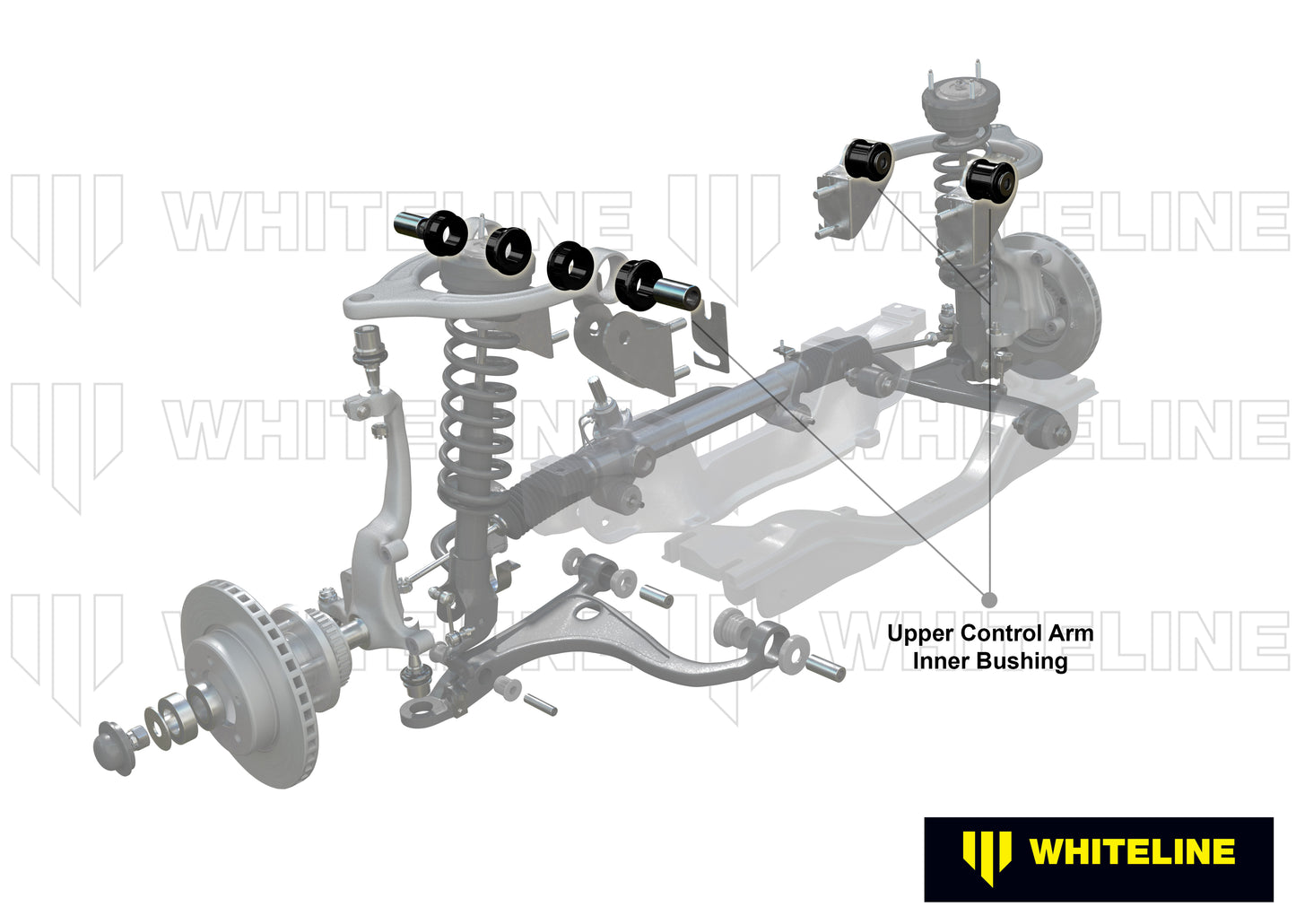 Front Inner Upper Control Arm Polyurethane Bushing Kit for NC Mazda MX5 Miata by Whiteline