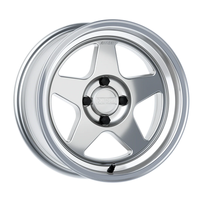 KNP 15" - Hyper Silver Machined Lip 4x100 by Kansei