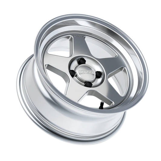 KNP 15" - Hyper Silver Machined Lip 4x100 by Kansei