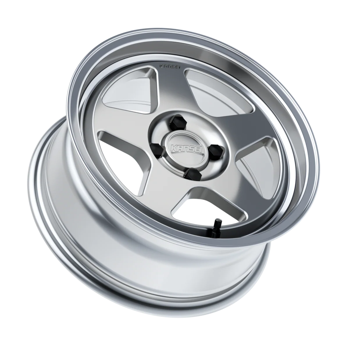 KNP 15" - Hyper Silver Machined Lip 4x100 by Kansei