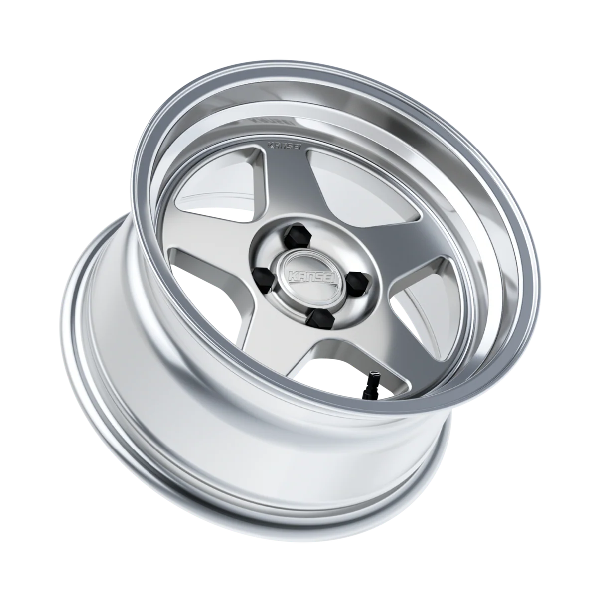 KNP 15" - Hyper Silver Machined Lip 4x100 by Kansei