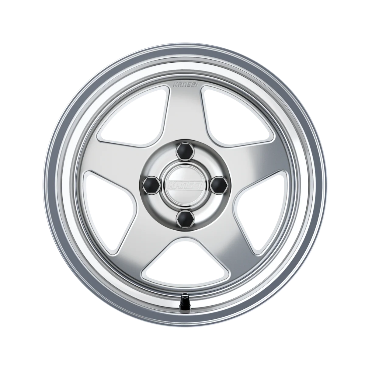 KNP 15" - Hyper Silver Machined Lip 4x100 by Kansei