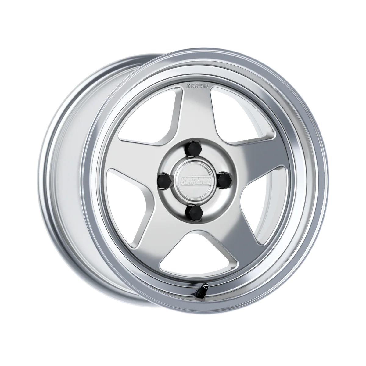 KNP 15" - Hyper Silver Machined Lip 4x100 by Kansei