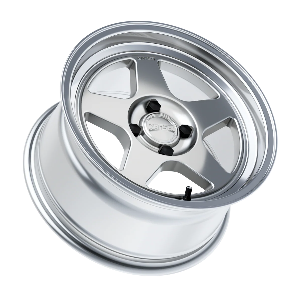 KNP 15" - Hyper Silver Machined Lip 4x100 by Kansei
