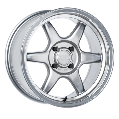 Tandem 15" - Hyper Silver Machined Lip 4x100 by Kansei