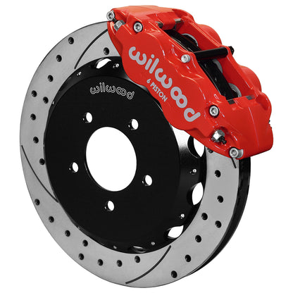 Front Big Brake Kit Superlite 6R 12.88" Red Drilled & Slotted Rotor for NC Mazda MX5 Miata by Wilwood | 140-12907-DR