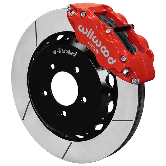 Front Big Brake Kit Superlite 6R 14.00" Red Slotted Rotor for NC Mazda MX5 Miata by Wilwood | 140-12911-R