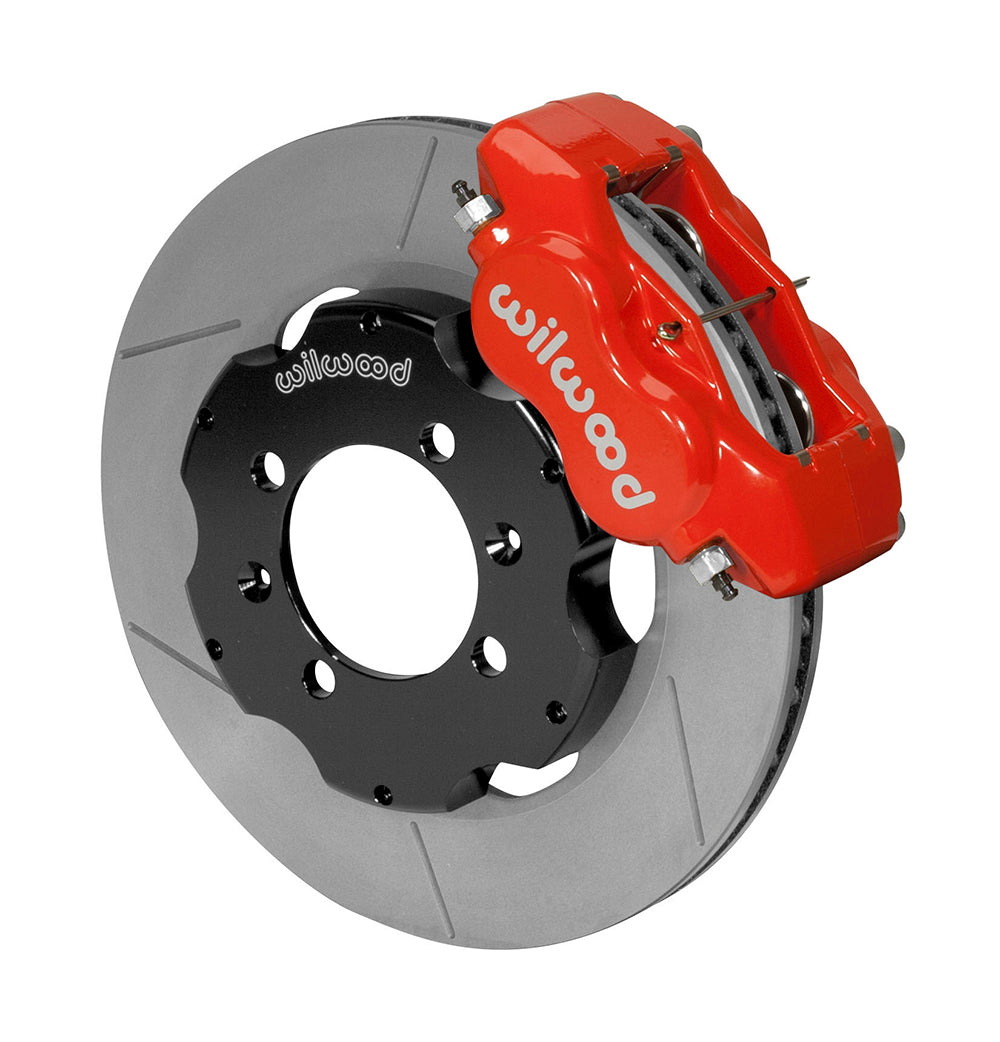 Front Big Brake Kit Dynalite 4 11.00" Red Slotted Rotor for NA/NB Mazda MX5 Miata by Wilwood | 140-13379-R