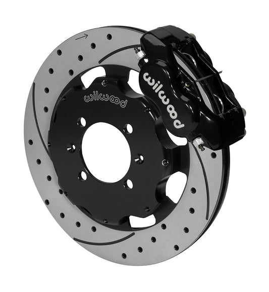 Front Big Brake Kit Dynalite 12.19" Black Drilled & Slotted Rotor for ND Mazda MX5 Miata by Wilwood | 140-14233-D