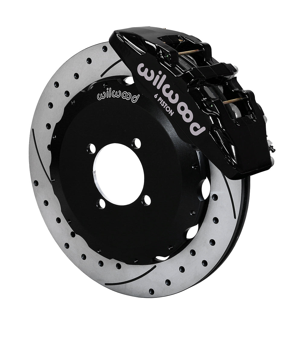 Front Big Brake Kit Dynapro 6 12.88" Black Drilled & Slotted Rotor for ND Mazda MX5 Miata by Wilwood | 140-14234-D