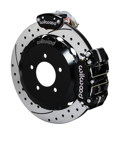 Rear Big Brake Kit Dynapro 4 12.88" Black Drilled & Slotted Rotor for NC Mazda MX5 Miata by Wilwood | 140-15034-D