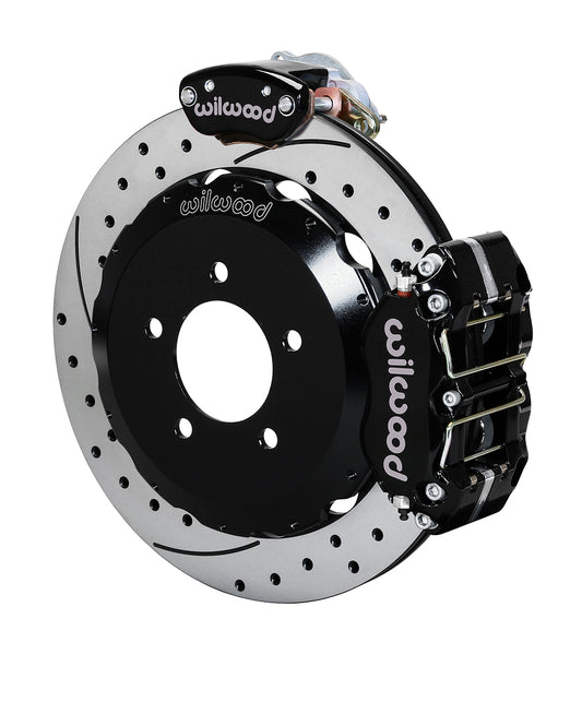 Rear Big Brake Kit Dynapro 4 12.88" Black Drilled & Slotted Rotor for NC Mazda MX5 Miata by Wilwood | 140-15034-D